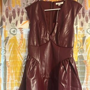 Francesca’s Faux Leather Dress